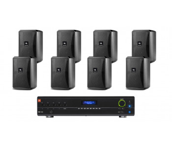 Комплект акустики 8 настенных динамиков JBL Control 23-1 | Bluetooth | 8х15Вт